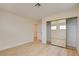 Bedroom with closet and light filled with wood floors at 955 Leadville Meadows Dr, Henderson, NV 89052