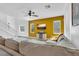 Cozy living room with hardwood floors and a large comfy couch at , North Las Vegas, NV 89031