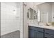 Contemporary bathroom with walk-in shower, stylish vanity, and modern fixtures at 1357 Manassas Rdg Rdg, Mesquite, NV 89027