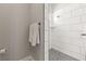 Contemporary bathroom featuring a tiled shower with glass enclosure and modern fixtures at 1357 Manassas Rdg Rdg, Mesquite, NV 89027