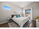 Bright bedroom with large windows, plush bedding, and access to the backyard at 1357 Manassas Rdg Rdg, Mesquite, NV 89027