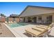 Beautiful pool with lounge chairs and covered patio perfect for outdoor relaxation and enjoyment at 1357 Manassas Rdg Rdg, Mesquite, NV 89027