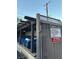 The community dumpster with detailed rules and regulations for the residents at 1370 Vegas Valley Dr # 47, Las Vegas, NV 89169