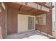 Private outdoor patio area with tiled flooring, offering a cozy space for relaxation and dining at 1405 Vegas Valley Dr # 257, Las Vegas, NV 89169