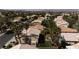 An aerial view of the backyard, neighborhood, and surrounding community at 2544 Sundew Ave, Henderson, NV 89052