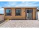 This patio features a paved area with a sliding glass door to the home at 2685 Crystal Blue St, Laughlin, NV 89029