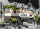 Remarkable aerial view showcasing the estate's unique architectural design and premium landscaping at 3 Anthem Pointe Ct, Henderson, NV 89052