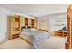 Bedroom with custom built-in wooden storage space at 3 Anthem Pointe Ct, Henderson, NV 89052