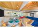 Dining area near large gym features seating and a bar at 3 Anthem Pointe Ct, Henderson, NV 89052