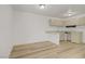 Kitchen space featuring bright cabinets, laminate floor and countertop at 304 Orland St # 47, Las Vegas, NV 89107