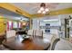 Bright dining area with views into the kitchen and cozy living room at 3879 Atlantis St, Las Vegas, NV 89121