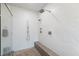 Modern shower room with rainfall shower head, designer tile, and integrated bench seating at 3934 Sangre De Cristo Ave, Las Vegas, NV 89118