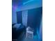 Tile bedroom with LED lighting and a large window at 4030 E Carey Ave, Las Vegas, NV 89115