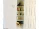 Pantry featuring ample shelving and a six-panel door at 4030 E Carey Ave, Las Vegas, NV 89115