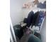 Organized walk-in closet features shelving, hanging space, and room for storage containers at 4030 E Carey Ave, Las Vegas, NV 89115