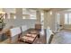 Dining room with wood floors and table with a game at 435 Piute Valley Ct, Henderson, NV 89012