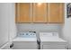 Bright laundry room with a washer and dryer at 722 Chepstow Ave, Las Vegas, NV 89178