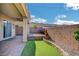 Spacious patio with seating area, ideal for entertaining at 722 Chepstow Ave, Las Vegas, NV 89178