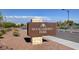 Huckleberry Park community sign with desert landscaping offering outdoor recreation and green spaces at 7613 Pulpit Rock Ct, Las Vegas, NV 89166