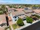 Remarkable aerial view featuring the property, private pool and surrounding neighborhood amenities at 7857 Midnight Ride St, Las Vegas, NV 89131