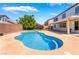Inviting private backyard pool with a spacious patio area for relaxation and entertaining at 7857 Midnight Ride St, Las Vegas, NV 89131
