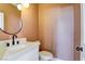 Cozy powder room with classic fixtures, clean lines, and modern design at 8080 Black Orchid Ave, Las Vegas, NV 89131