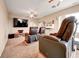 Entertaining theater room featuring a large screen and comfortable recliner seating at 8267 Campbell Springs Ave, Las Vegas, NV 89178