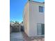 The backyard featuring a small storage shed and patio, great for outdoor relaxation at 8328 Cimarron Ridge Dr, Las Vegas, NV 89128