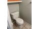 Clean half-bathroom featuring a white toilet at 8328 Cimarron Ridge Dr, Las Vegas, NV 89128