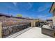 Outdoor patio with stunning scenic views of the surrounding landscape at 917 Pomander Point Pl, Henderson, NV 89012