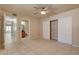 Bright bedroom with closet and an attached bathroom at 9325 W Desert Inn Rd # 143, Las Vegas, NV 89117