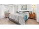 Comfortable bedroom with natural light, a plush bed and stylish furnishings at 9445 Grand Mesa Dr, Las Vegas, NV 89134