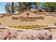 Attractive community sign for Sun City Summerlin, a Del Webb Community, surrounded by well-maintained flowers and shrubbery at 9445 Grand Mesa Dr, Las Vegas, NV 89134