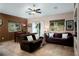 Spacious living room featuring tile floors and stylish furnishings at 1153 Mesa Verde Run, Mesquite, NV 89027