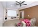 Cozy theater room with projector screen and comfortable seating at 1153 Mesa Verde Run, Mesquite, NV 89027