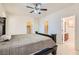 The main bedroom includes view to bathroom and closet at 1197 Bear Head St, Henderson, NV 89011