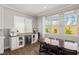 The dining area offers lots of light and modern finishes at 12024 Girasole Ave, Las Vegas, NV 89138