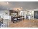 Spacious kitchen featuring a large island with seating and stainless steel appliances at 210 E Longacres Dr, Henderson, NV 89015