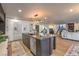 Spacious kitchen island with modern stainless steel appliances at 210 E Longacres Dr, Henderson, NV 89015