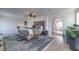 Spacious primary bedroom with en suite bathroom access at 210 E Longacres Dr, Henderson, NV 89015