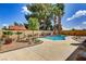 Backyard pool featuring desert landscaping, and concrete patio at 3920 Autumn St, Las Vegas, NV 89120