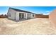 Large backyard featuring a covered patio and plenty of space for outdoor activities at 4510 E Brusca Way, Pahrump, NV 89061
