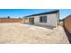 Backyard showing covered patio and large area for custom landscaping at 4510 E Brusca Way, Pahrump, NV 89061