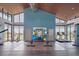 Bright gym featuring high ceilings, workout machines, weights and large windows at 4510 E Brusca Way, Pahrump, NV 89061