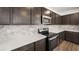 Close-up showcasing the kitchen's cabinets, countertops and appliances at 4510 E Brusca Way, Pahrump, NV 89061