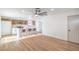 Open floor plan showcasing the kitchen with an island and modern appliances at 5239 Elgin Cir, Las Vegas, NV 89122
