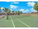 Well-maintained tennis court featuring a net and nearby parking at 5241 Janfred Ct # 26, Las Vegas, NV 89103