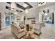 Comfortable lounge area with fireplace and ample seating, perfect for relaxation at 712 Webber Park St, Henderson, NV 89011