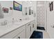 Stylish bathroom featuring a double vanity with modern fixtures and ample counter space at 754 Spirit Lake St, Las Vegas, NV 89138