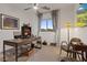 Bright home office with functional desk, comfortable seating, and stylish decor at 754 Spirit Lake St, Las Vegas, NV 89138